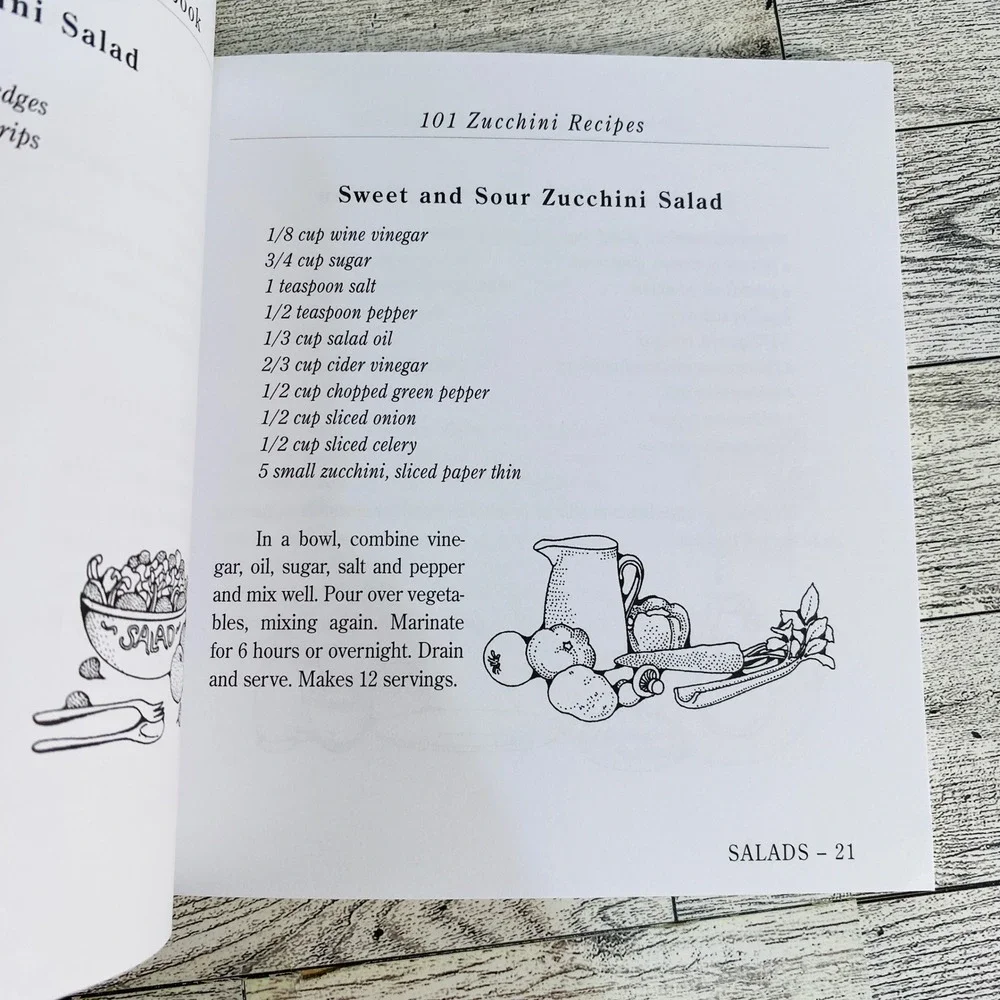 Life's Little Zucchini Cookbook by Joan Bestwick 1997 Recipes Appetizers Dessert
